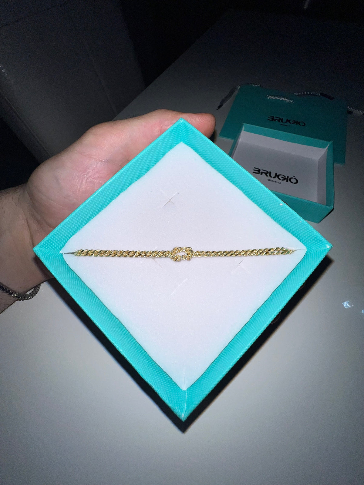 Bracciale Nodo a Funetta in Argento 925