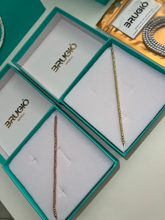 Bracciale con pallini faccettati