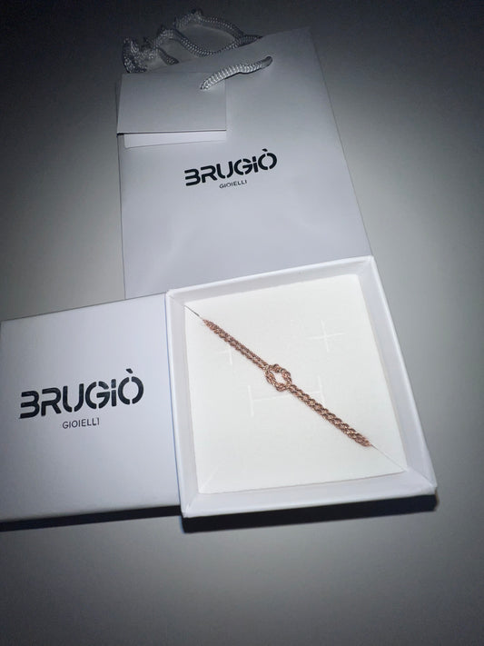 Bracciale Nodo a Funetta in Argento 925
