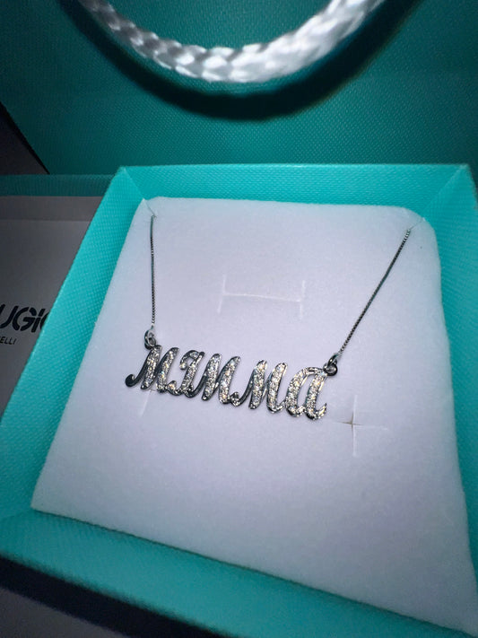 *COLLANA CON NOME ZIRCONATO PERSONALIZZABILE