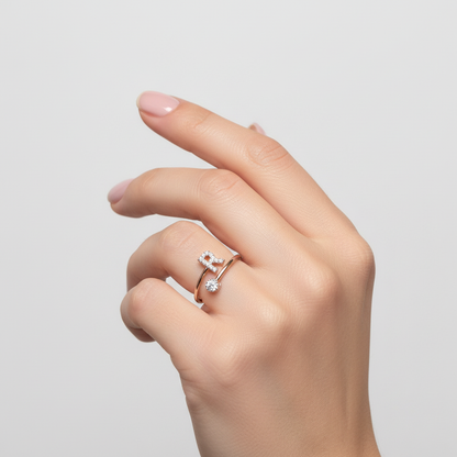 Anello con lettera R - versione corretta