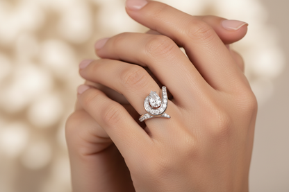 Anello Drop indossato