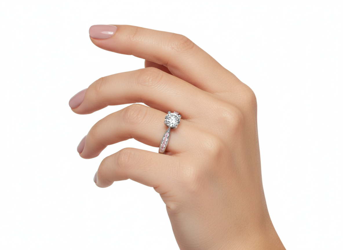 Anello Seraphina su Mano con Smalto