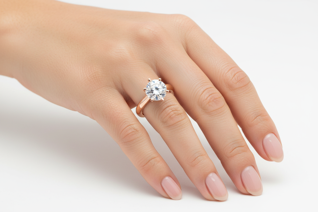 Anello SOLY in oro rosa