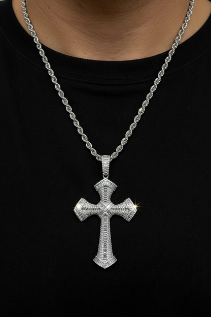 Collana con croce - massima brillantezza