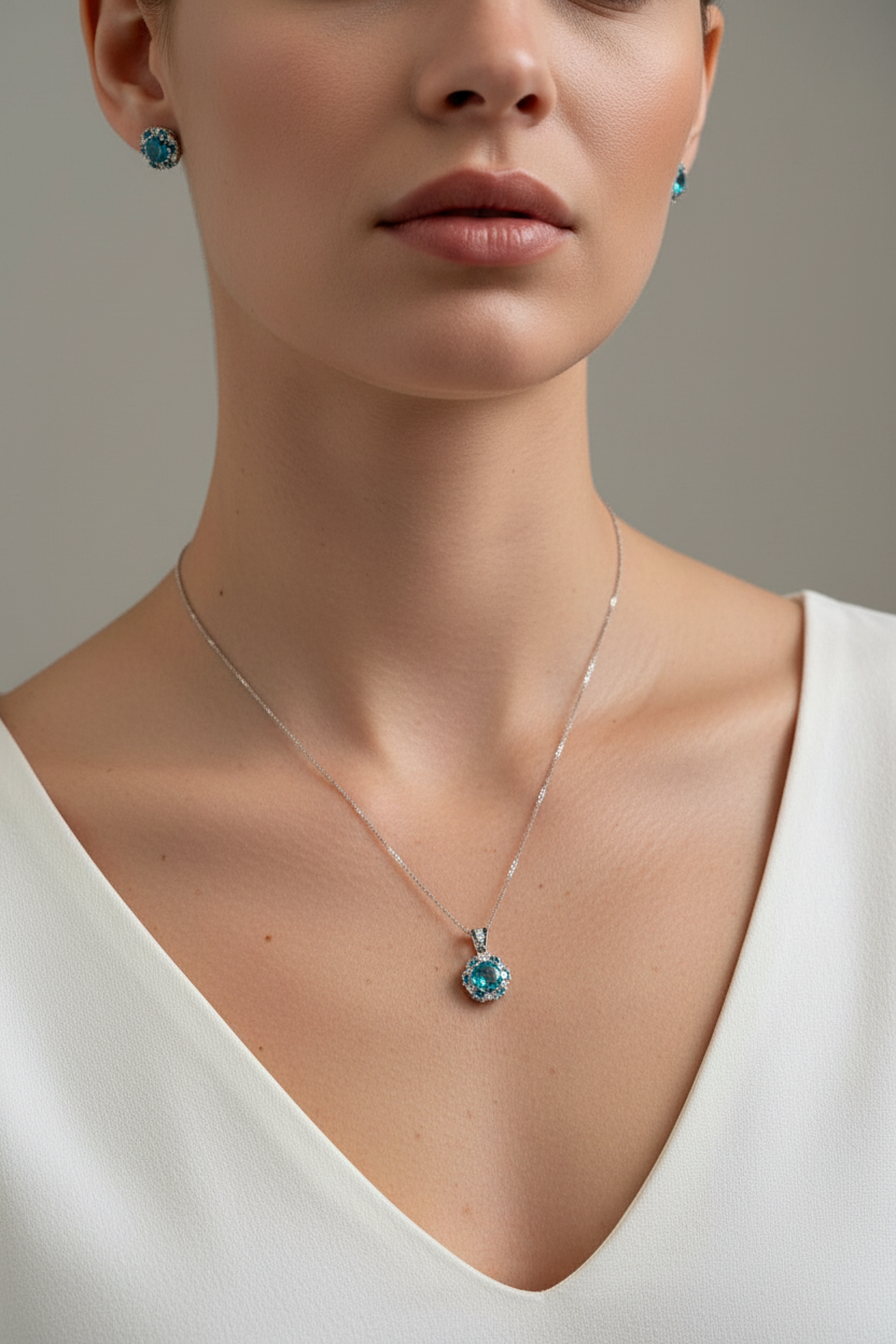 Pendente con Pietra Azzurra - Design Esatto