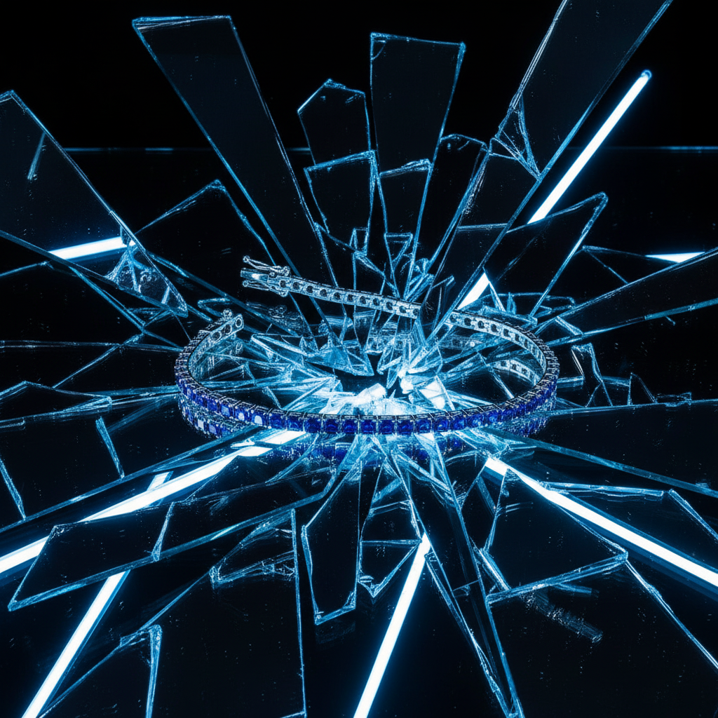 Tennis Blu - Esplosione Vetro